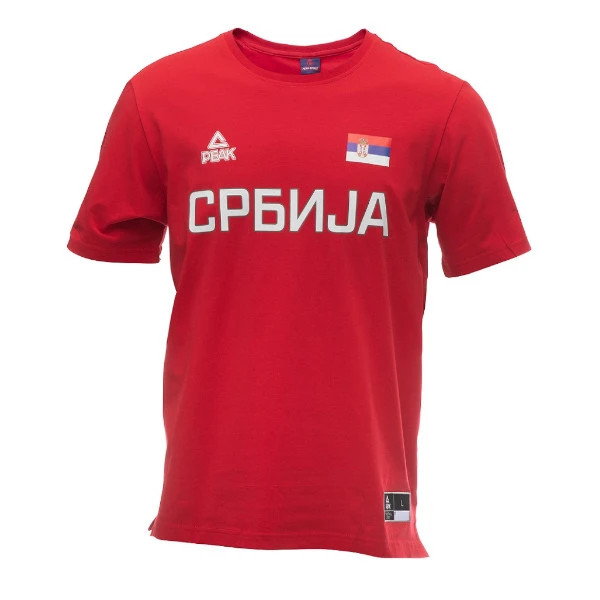 FAN SUPPORTERS T-SHIRT SERBIA COTTON, RED-1