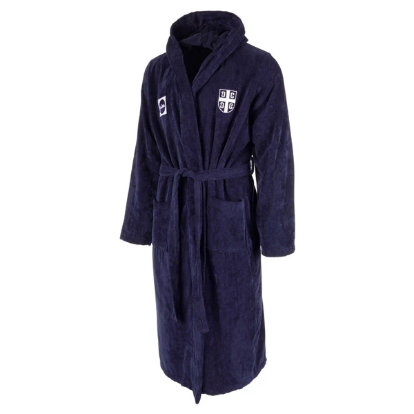 Bademantil vaterpolo reprezentacija Srbije beli sa grbom serbianshop-2