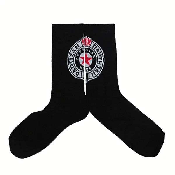 PARTIZAN SOCKS EMBLEM BLACK-1