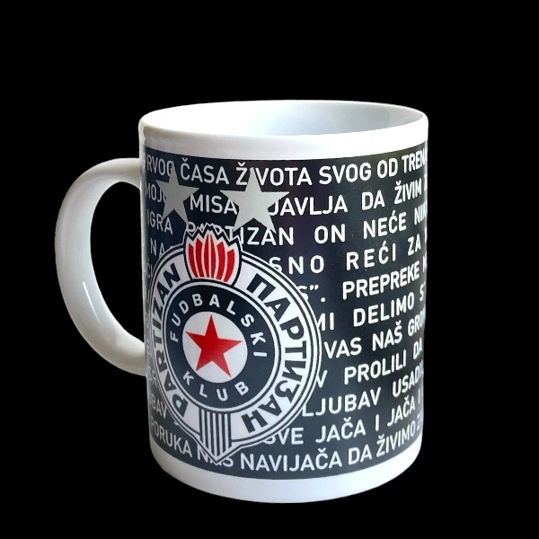 ŠOLJA PARTIZAN BEOGRAD, RAČUNAJTE NA NAS PARTIZAN ŠOLJA-2