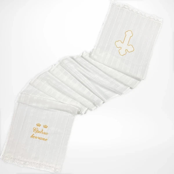 WEDDING TOWEL GOLD EMBROIDERY - HAPPY WEDDING-2