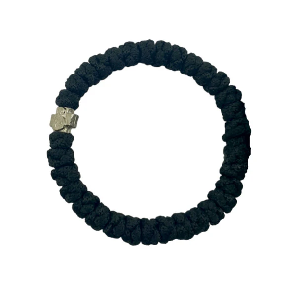 KNITTED ROSARY - BLACK-1