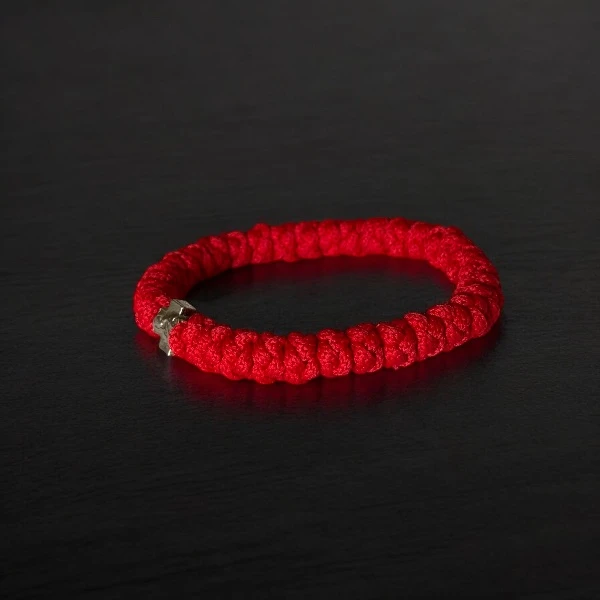 KNITTED ROSARY - RED-2