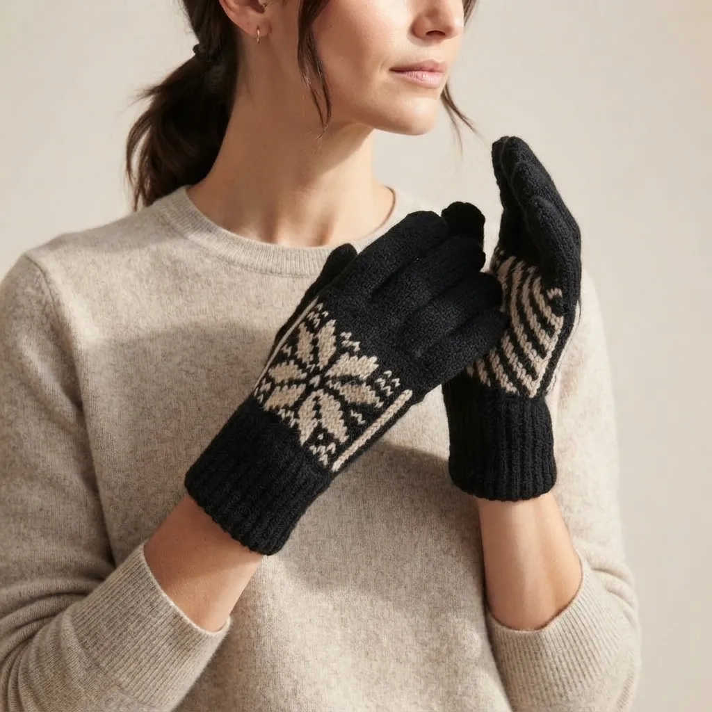 unisex-crne-pletene-rukavice-100-cista-vuna-rucni-rad-4