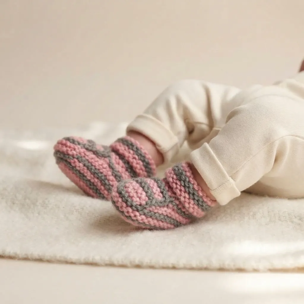decije-vunene-pletene-pape-roze-sive-za-bebe-rucni-rad   -4