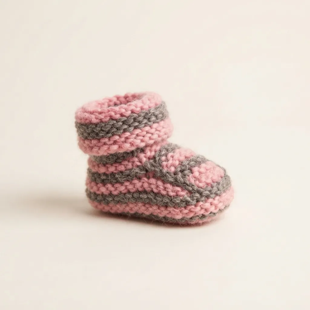 decije-vunene-pletene-pape-roze-sive-za-bebe-rucni-rad   -2