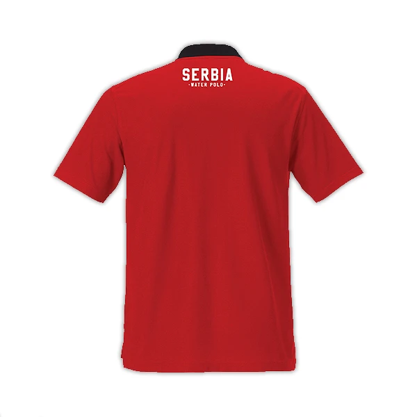 POLO SHIRT SERBIAN NATIONAL WATER POLO TEAM,KEEL, RED 2032-3