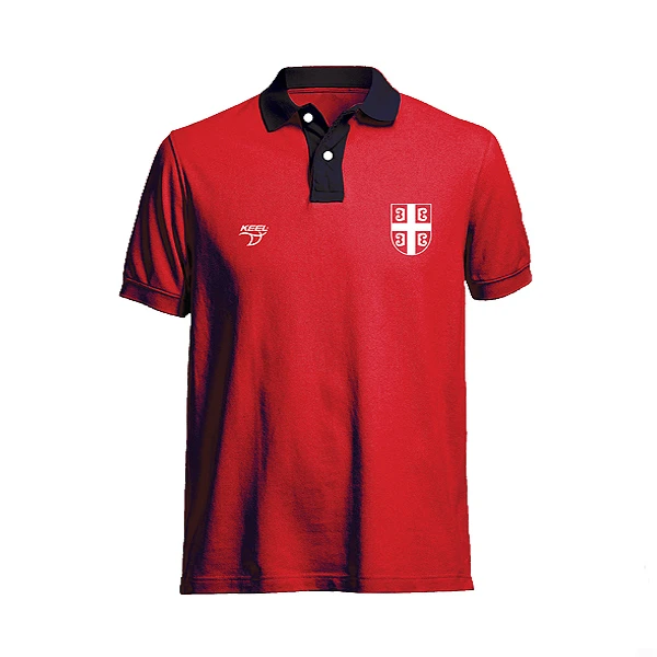 POLO SHIRT SERBIAN NATIONAL WATER POLO TEAM,KEEL, RED 2032-1