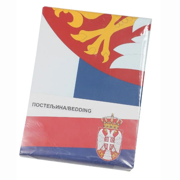 BEDDING WHITH SERBIA COAT OF ARMS-4