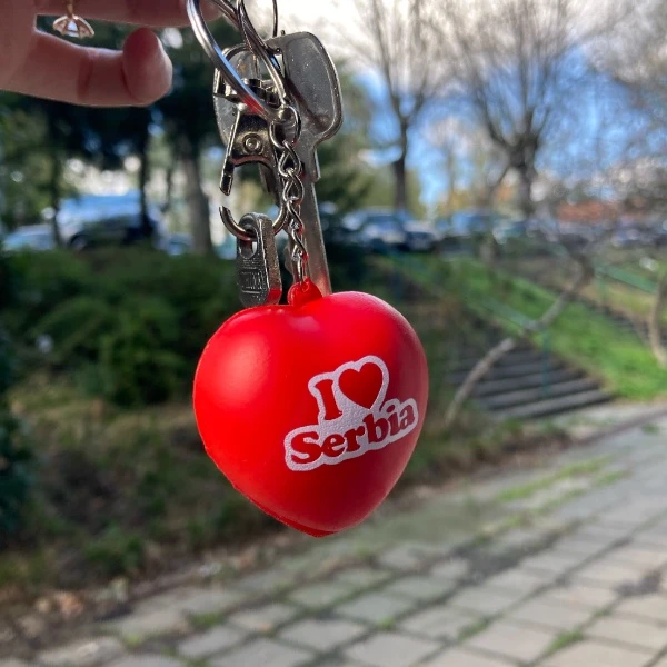 Keychain - Love Serbia-4