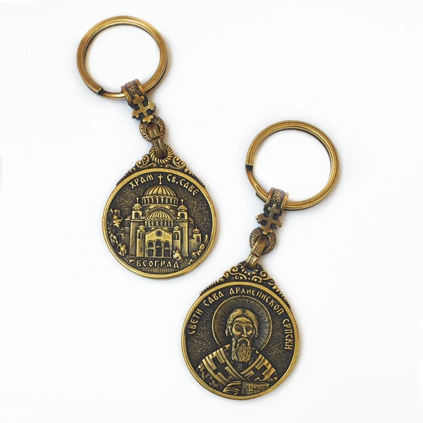 KEYCHAIN WITH BOTH-SIDED ENGRAVED ICON 1-1
