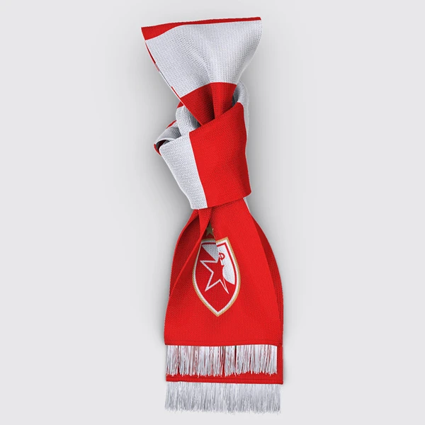 SCARF RED AND WHITE - RED STAR BELGRADE-2