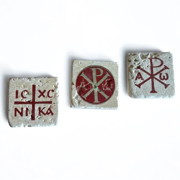 Set of 3 stone magnets - Christianity-2
