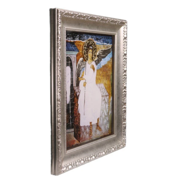 Slavska ikona Beli Andjeo 41x33 cm sa 24K pozlatom-2