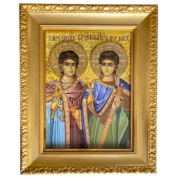 Slava Icon Saints Sergius and Bacchus 41x33-1