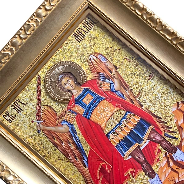 SAINT ARCHANGEL MICHAEL SLAVA ICON 41 x 33-2