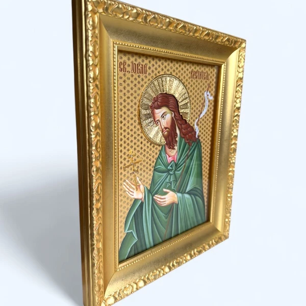 Sveti Jovan Preteca Jovanjdan luksuzna ikona za krsnu slavu serbianshop - 41 x 33 cm-2