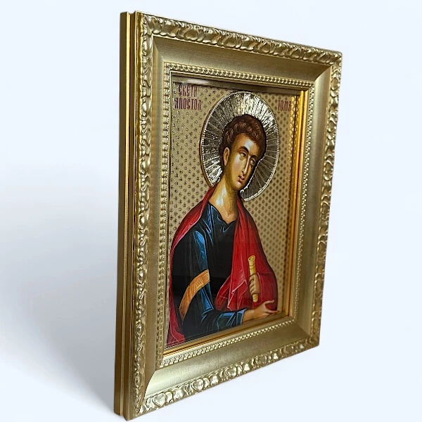 Sveti apostol Toma Tomindan luksuzna ikona za krsnu slavu serbianshop - (41 x 33 cm)-3