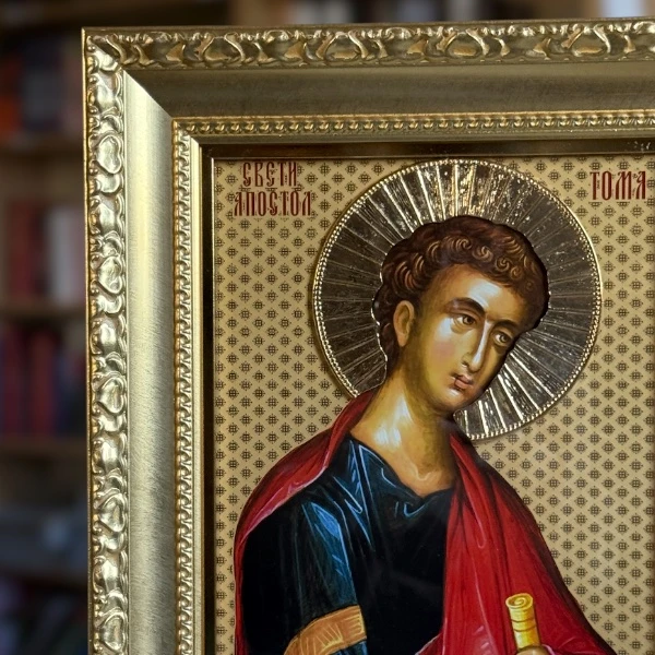 Sveti apostol Toma Tomindan luksuzna ikona za krsnu slavu serbianshop - (41 x 33 cm)-2