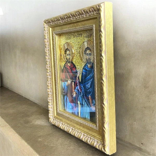 Slava Icon St. Cosmas and Damian 29x23 cm-2