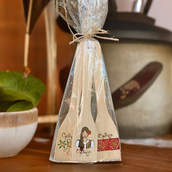 SET OF PAINTED SPATULAS-1