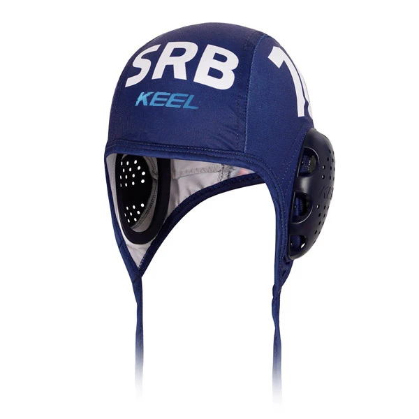 BLUE WATERPOLO CAP SERBIA WITH NUMBER-1