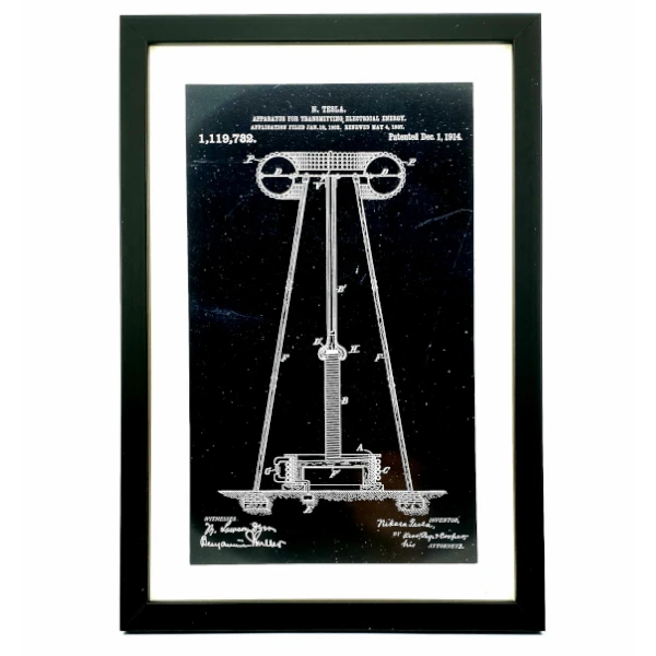 TESLA PATENTI Grafika, 3pack, Nikola Tesla Patents, Set 2-4