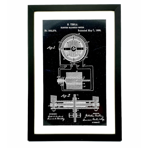 TESLA PATENTS Graphics, 3pack, Nikola Tesla Patents, Set 2-3