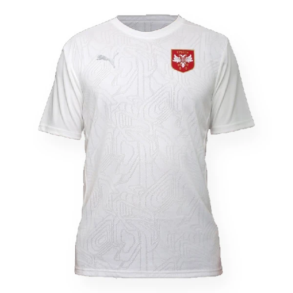  SERBIA EURO 2024 FOOTBALL TRAINING JERSEY - WHITE, PUMA-1