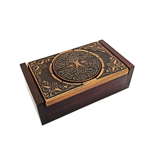 DECORATIVE BOX LARGE - TREE OF LIFE - SLAVIC MYTHOLOGY-1