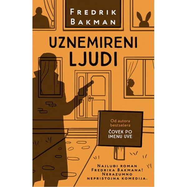 Novel Uznemireni ljudi  by swedish author Fredrik Backman-1
