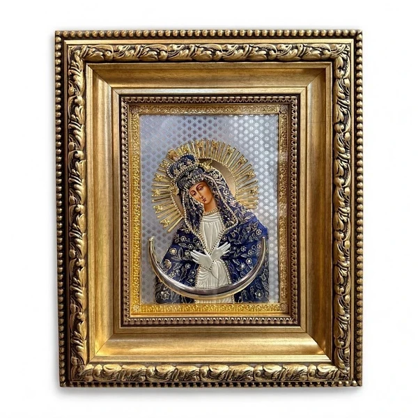 Velika luksuzna ikona Bogorodica Ostrobramska 42x36 cm-1