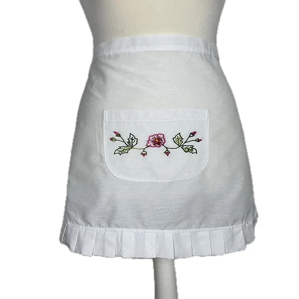 EMBROIDERED APRON - FLOWER-1