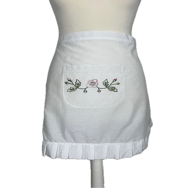 EMBROIDERED APRON - FLOWER-3