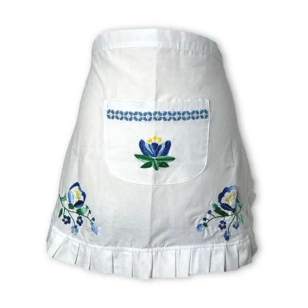 EMBROIDERED APRON - FLOWER-1