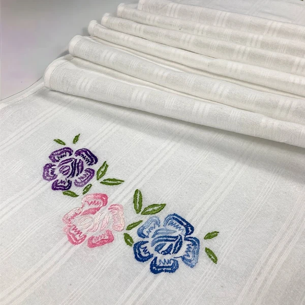  EMBROIDERED TOWEL - FLOWERS | SERBIANSHOP.COM-2