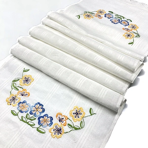  EMBROIDERED TOWEL - COLORFUL LITTLE FLOWERS | SERBIANSHOP.COM-3