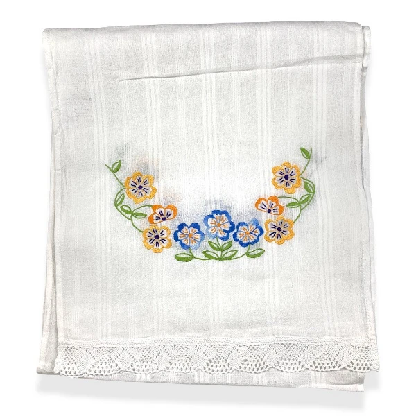  EMBROIDERED TOWEL - COLORFUL LITTLE FLOWERS | SERBIANSHOP.COM-2