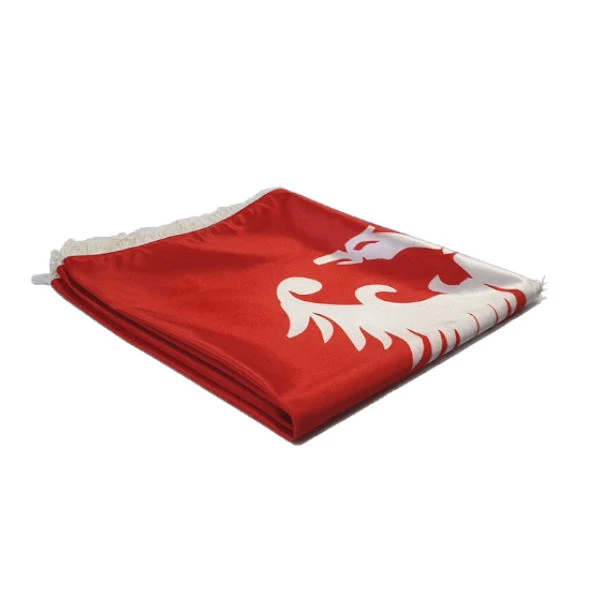 Zastava Nemanjića - Saten Crvena - 120x80cm-3