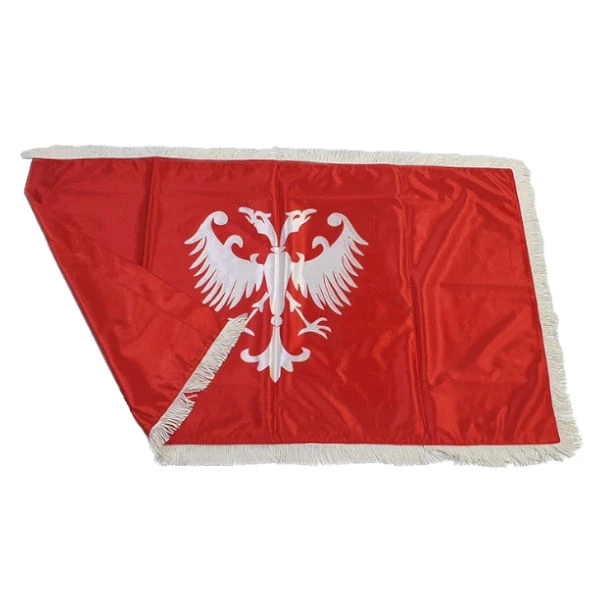 Zastava Nemanjića - Saten Crvena - 120x80cm-2