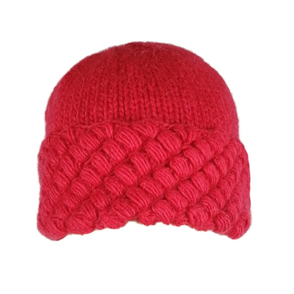 WOMEN'S CAP RED WAVES Sirogojno-1