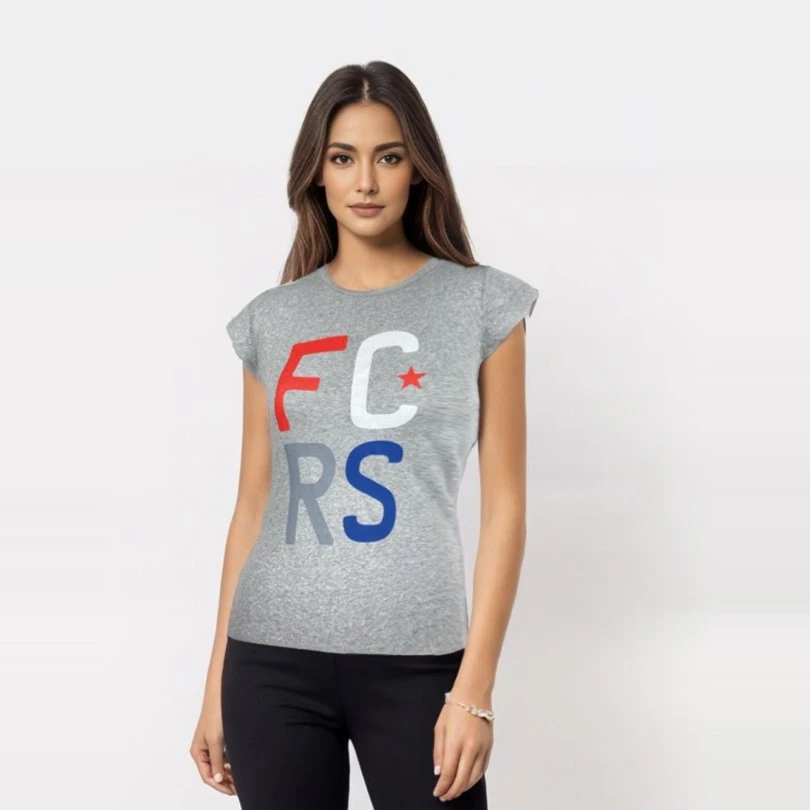 Woman T-SHIRT FC RED STAR BELGRADE, FCRS gray-2