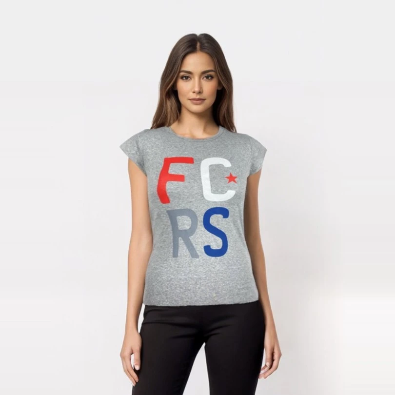 Woman T-SHIRT FC RED STAR BELGRADE, FCRS gray-1