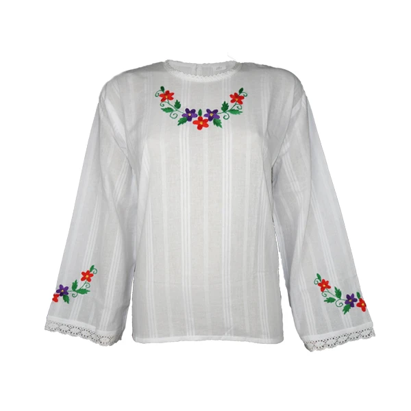 Women's blouse from Šumadija - white, hand-embroidered-1