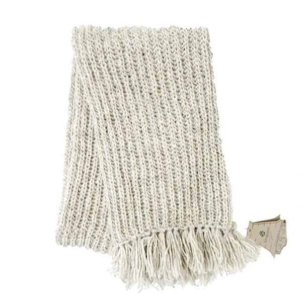  WOMEN'S SCARF - gray white Sirogojno-1