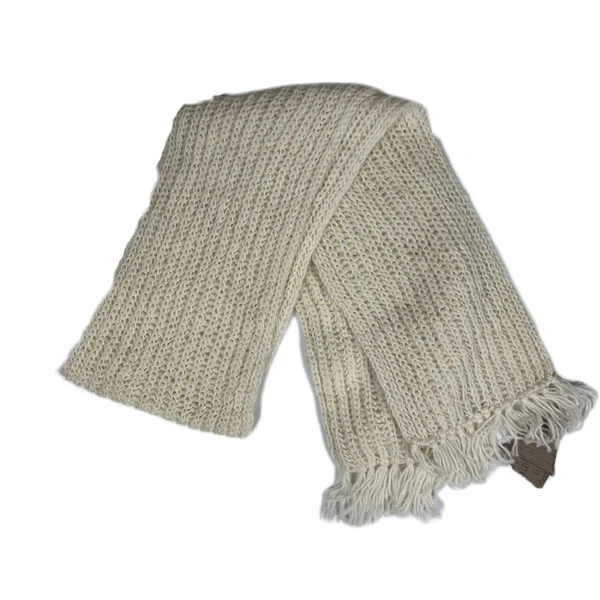  WOMEN'S SCARF - gray white Sirogojno-3