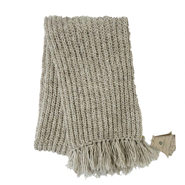 WOMEN'S SCARF BEIGE - WOOL Sirogojno-2