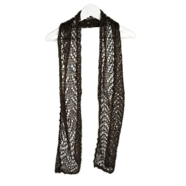 WOMEN'S SCARF BROWN Sirogojno-1
