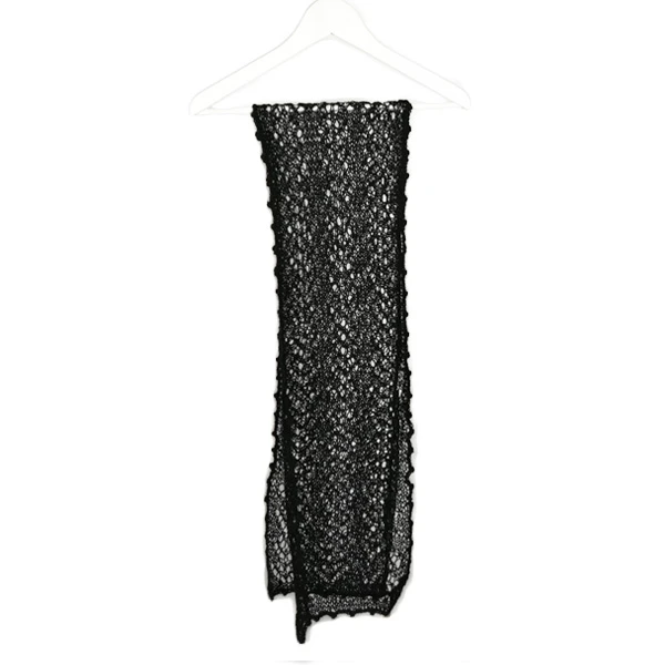 WOMEN'S SCARF BLACK-2