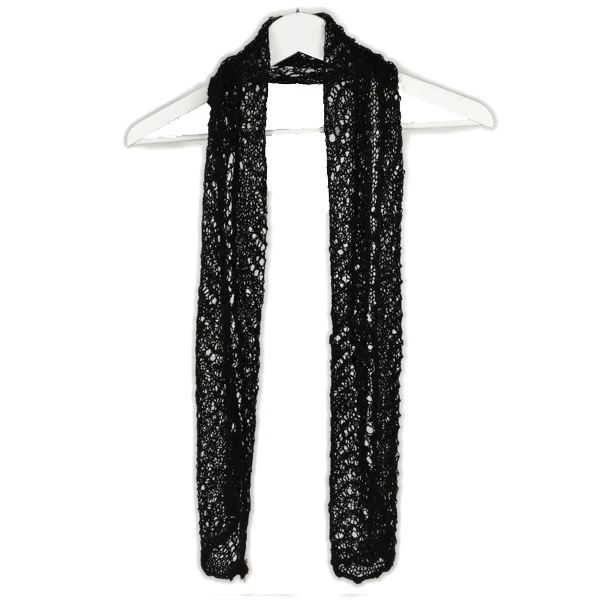 WOMEN'S SCARF BLACK-1